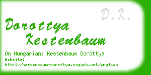 dorottya kestenbaum business card